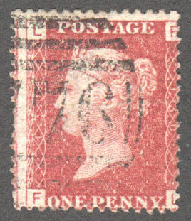Great Britain Scott 33 Used Plate 130 - FL (1) - Click Image to Close
